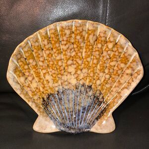 Handmade Stoneware Shell Shaped Dish